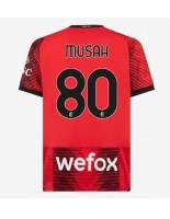 AC Milan Yunus Musah #80 Kotipaita 2023-24 Lyhythihainen